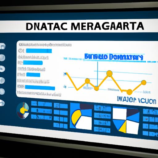 A dashboard displaying data governance metrics in a healthcare organization, ensuring high data quality and integrity.