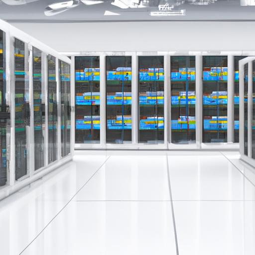 Multiple servers in a server room depict the scalability and flexibility provided by leading cloud data migration services.