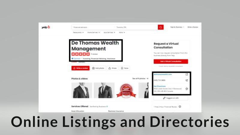 Online Listings and Directories